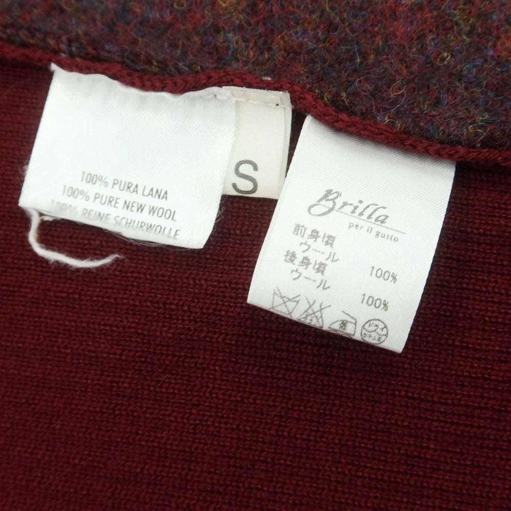 【中古】ヴェルト VERTO ウール カジュアル系ジレ ワインレッド【 S 】【 状態ランクB 】【 メンズ 】