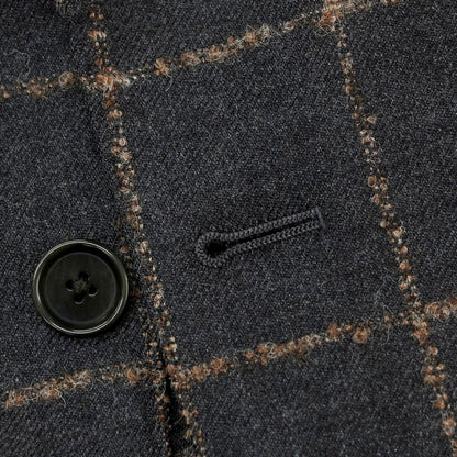 【中古】ユナイテッドアローズ UNITED ARROWS ウール ウィンドウペーンチェック 3B テーラードジャケット ダークグレー【 48 】【 状態ランクC 】【 メンズ 】