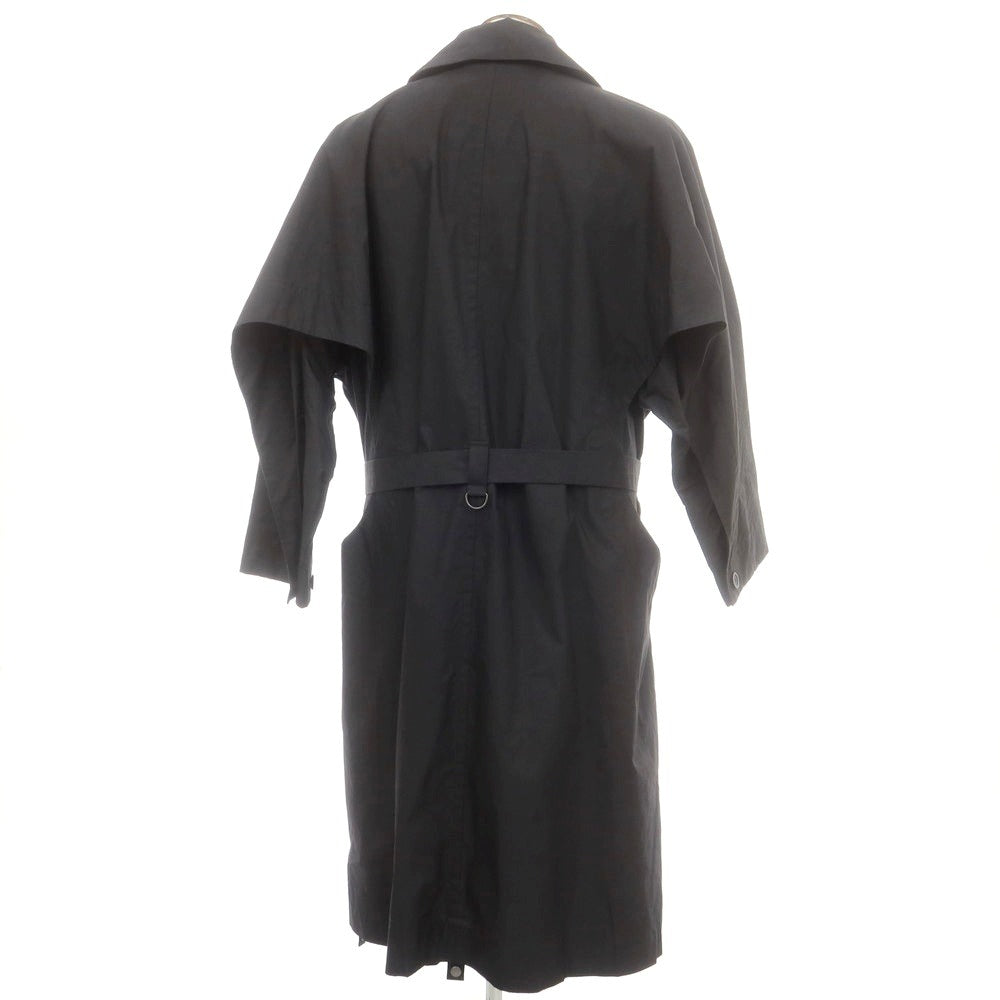 【中古】オム プリッセ イッセイミヤケ HOMME PLISSE ISSEY MIYAKE コットン ワイドシルエットコート ブラック【 表記なし（L位） 】【 状態ランクA 】【 メンズ 】