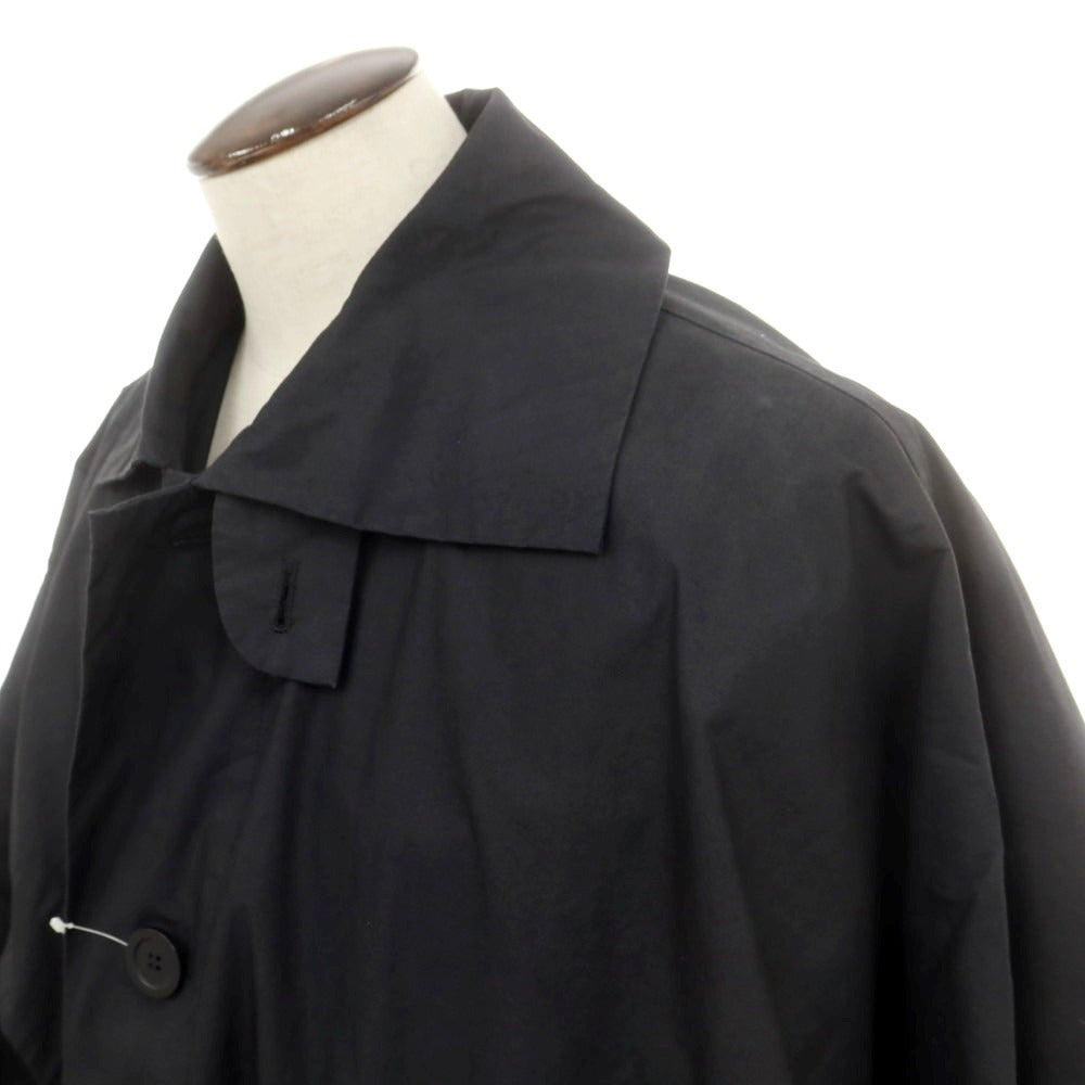 【中古】オム プリッセ イッセイミヤケ HOMME PLISSE ISSEY MIYAKE コットン ワイドシルエットコート ブラック【 表記なし（L位） 】【 状態ランクA 】【 メンズ 】