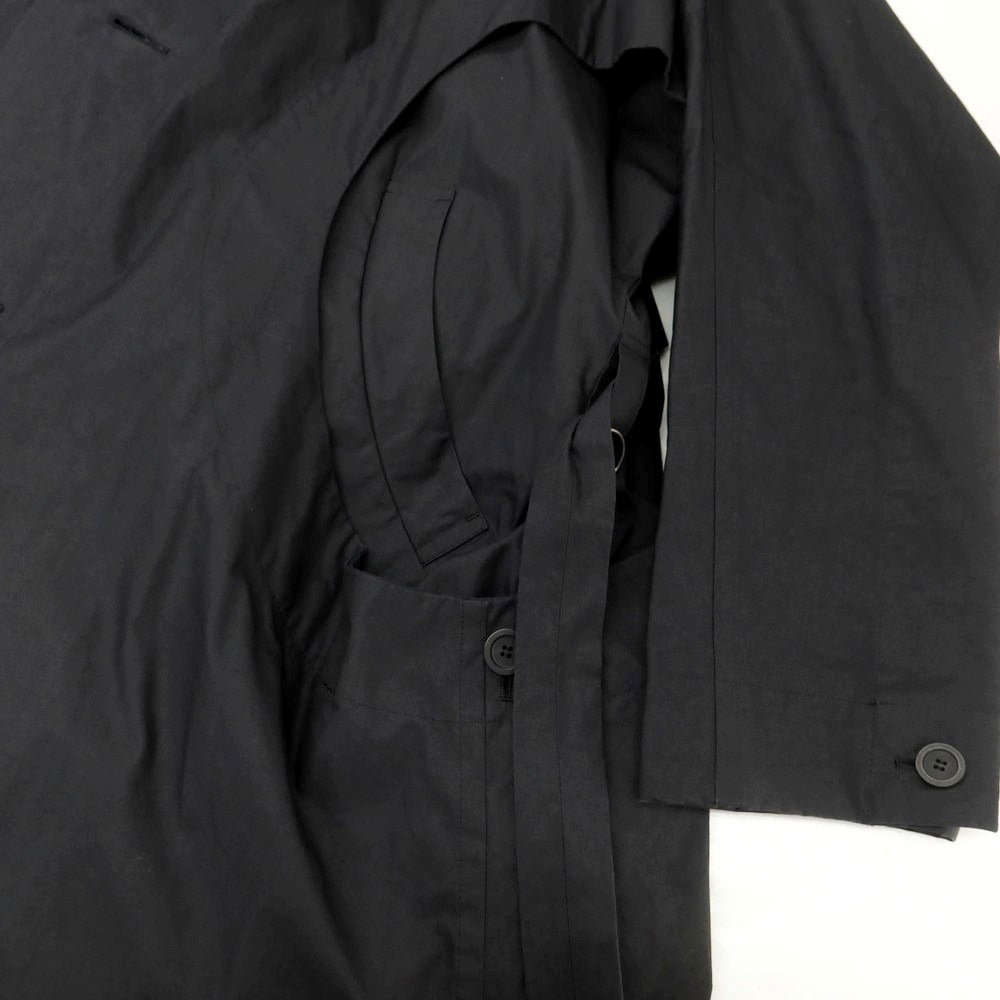 【中古】オム プリッセ イッセイミヤケ HOMME PLISSE ISSEY MIYAKE コットン ワイドシルエットコート ブラック【 表記なし（L位） 】【 状態ランクA 】【 メンズ 】