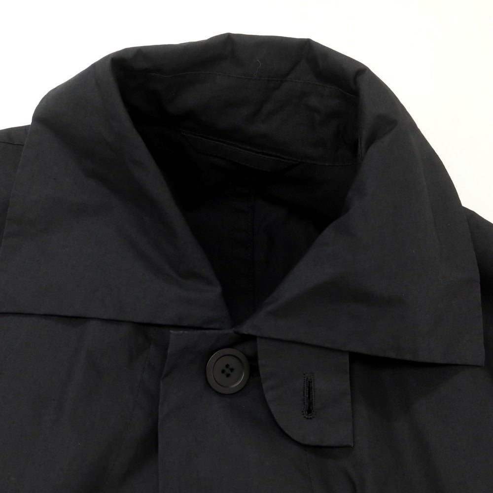 【中古】オム プリッセ イッセイミヤケ HOMME PLISSE ISSEY MIYAKE コットン ワイドシルエットコート ブラック【 表記なし（L位） 】【 状態ランクA 】【 メンズ 】