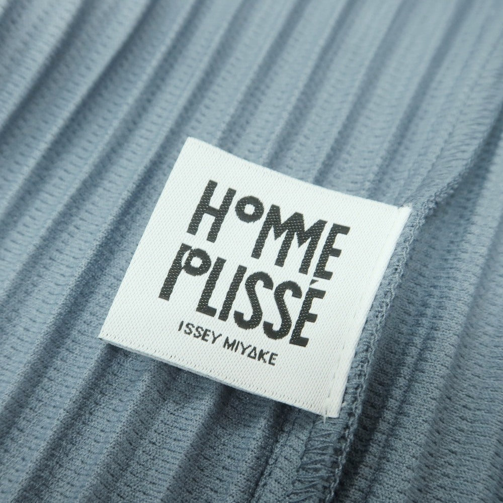 【中古】オム プリッセ イッセイミヤケ HOMME PLISSE ISSEY MIYAKE 2025年秋冬 ポリエステル系 プリーツ ダブルジップ パーカー グレーブルー【 表記なし（L位） 】【 状態ランクA 】【 メンズ 】