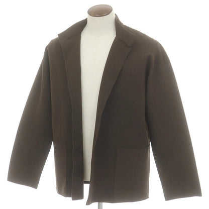 【中古】オム プリッセ イッセイミヤケ HOMME PLISSE ISSEY MIYAKE 2025年春夏 ポリエステル系 ニット カーディガン ダークブラウン【 表記なし（L位） 】【 状態ランクA 】【 メンズ 】