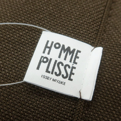 【中古】オム プリッセ イッセイミヤケ HOMME PLISSE ISSEY MIYAKE 2025年春夏 ポリエステル系 ニット カーディガン ダークブラウン【 表記なし（L位） 】【 状態ランクA 】【 メンズ 】