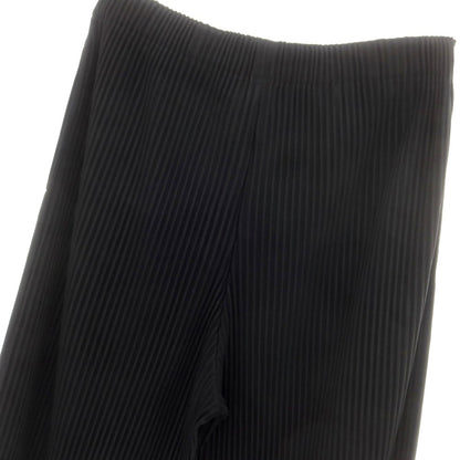【中古】オム プリッセ イッセイミヤケ HOMME PLISSE ISSEY MIYAKE 2025年春夏 ポリエステル系 プリーツ イージーパンツ ブラック【 表記なし（L位） 】【 状態ランクA 】【 メンズ 】
