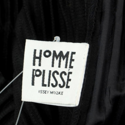 【中古】オム プリッセ イッセイミヤケ HOMME PLISSE ISSEY MIYAKE 2025年春夏 ポリエステル系 プリーツ イージーパンツ ブラック【 表記なし（L位） 】【 状態ランクA 】【 メンズ 】