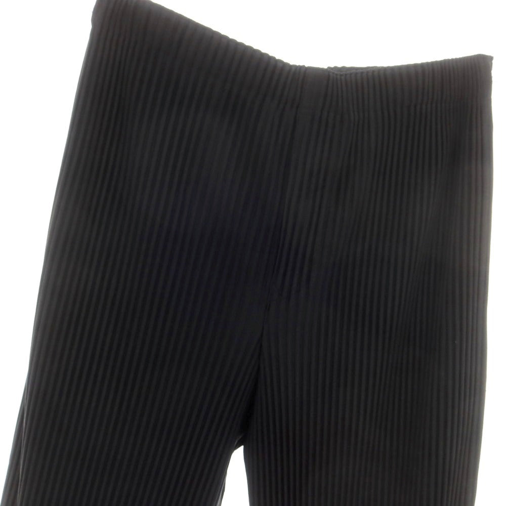 【中古】オム プリッセ イッセイミヤケ HOMME PLISSE ISSEY MIYAKE 2025年春夏 ポリエステル系 プリーツ イージーパンツ ブラック【 表記なし（L位） 】【 状態ランクA 】【 メンズ 】