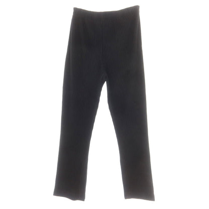 【中古】オム プリッセ イッセイミヤケ HOMME PLISSE ISSEY MIYAKE 2025年春夏 ポリエステル系 プリーツ イージーパンツ ブラック【 表記なし（L位） 】【 状態ランクA 】【 メンズ 】
