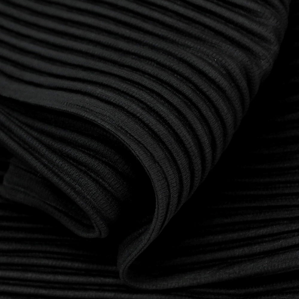 【中古】オム プリッセ イッセイミヤケ HOMME PLISSE ISSEY MIYAKE 2025年春夏 ポリエステル系 プリーツ イージーパンツ ブラック【 表記なし（L位） 】【 状態ランクA 】【 メンズ 】