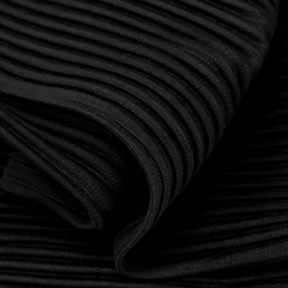 【中古】オム プリッセ イッセイミヤケ HOMME PLISSE ISSEY MIYAKE 2025年春夏 ポリエステル系 プリーツ イージーパンツ ブラック【 表記なし（L位） 】【 状態ランクA 】【 メンズ 】