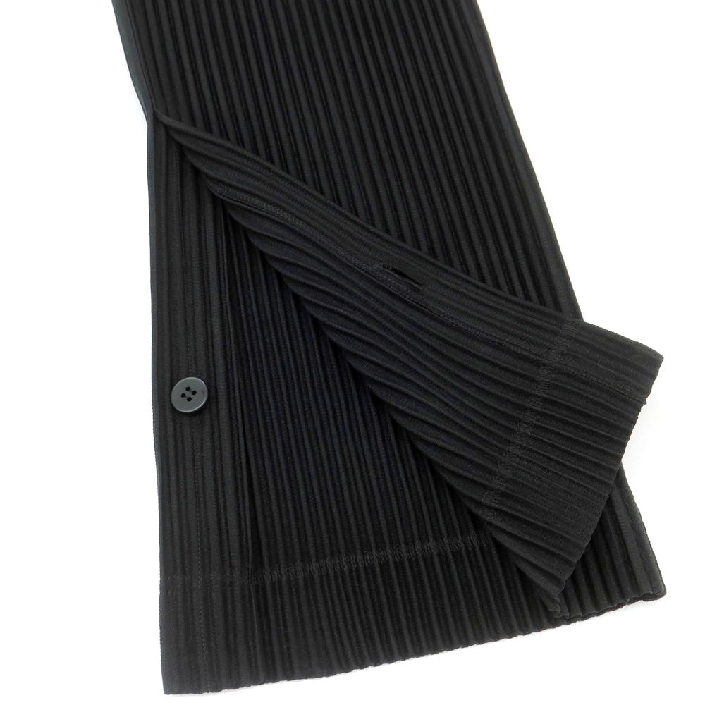 【中古】オム プリッセ イッセイミヤケ HOMME PLISSE ISSEY MIYAKE 2025年春夏 ポリエステル系 プリーツ イージーパンツ ブラック【 表記なし（L位） 】【 状態ランクA 】【 メンズ 】