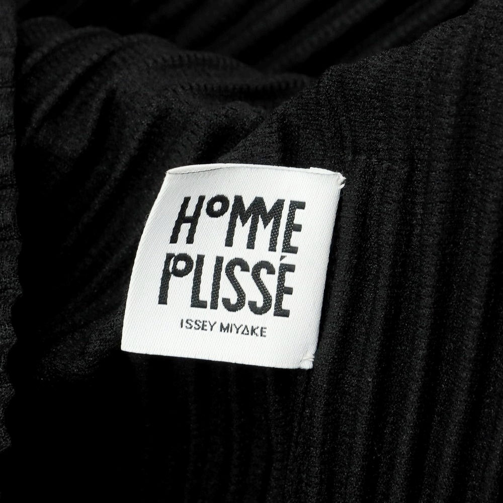 【中古】オム プリッセ イッセイミヤケ HOMME PLISSE ISSEY MIYAKE 2025年春夏 プリーツ加工ジャケット ブラック【 表記なし（L位） 】【 状態ランクA 】【 メンズ 】