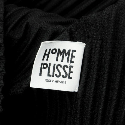 【中古】オム プリッセ イッセイミヤケ HOMME PLISSE ISSEY MIYAKE 2025年春夏 プリーツ加工ジャケット ブラック【 表記なし（L位） 】【 状態ランクA 】【 メンズ 】