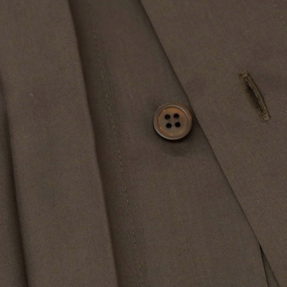 【中古】オム プリッセ イッセイミヤケ HOMME PLISSE ISSEY MIYAKE 2025年春夏 プリーツ 半袖シャツ ダークブラウン【 表記なし（L位） 】【 状態ランクB 】【 メンズ 】