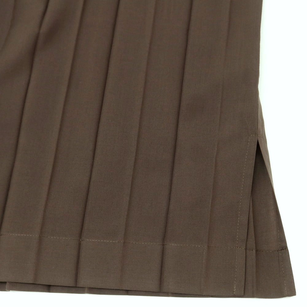 【中古】オム プリッセ イッセイミヤケ HOMME PLISSE ISSEY MIYAKE 2025年春夏 プリーツ 半袖シャツ ダークブラウン【サイズ表記なし（L位）】【 状態ランクB 】【 メンズ 】[CPD]