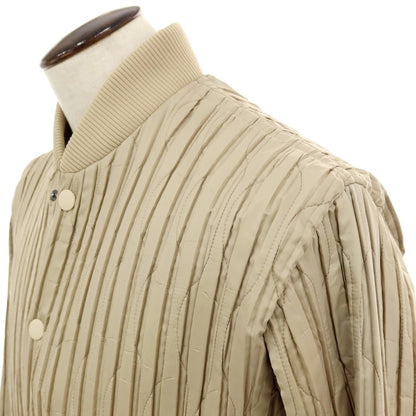 【中古】オム プリッセ イッセイミヤケ HOMME PLISSE ISSEY MIYAKE 2025年秋冬 プリーツ加工 キルティング 中綿ブルゾン ベージュ【サイズ表記なし（L位）】【 状態ランクB 】【 メンズ 】