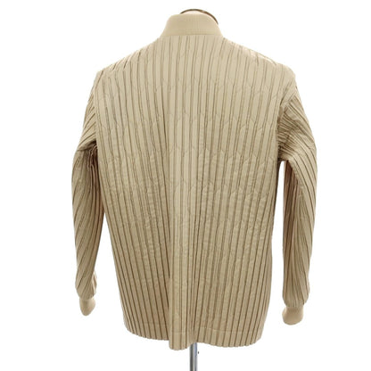 【中古】オム プリッセ イッセイミヤケ HOMME PLISSE ISSEY MIYAKE 2025年秋冬 プリーツ加工 キルティング 中綿ブルゾン ベージュ【サイズ表記なし（L位）】【 状態ランクB 】【 メンズ 】