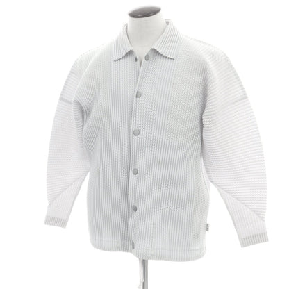 【中古】オム プリッセ イッセイミヤケ HOMME PLISSE ISSEY MIYAKE ポリエステル その他ブルゾン ライトグレー【 表記なし（L位） 】【 状態ランクB 】【 メンズ 】