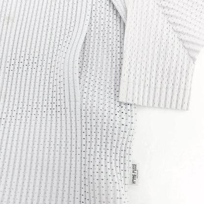 【中古】オム プリッセ イッセイミヤケ HOMME PLISSE ISSEY MIYAKE ポリエステル その他ブルゾン ライトグレー【 表記なし（L位） 】【 状態ランクB 】【 メンズ 】