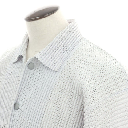 【中古】オム プリッセ イッセイミヤケ HOMME PLISSE ISSEY MIYAKE ポリエステル その他ブルゾン ライトグレー【 表記なし（L位） 】【 状態ランクB 】【 メンズ 】