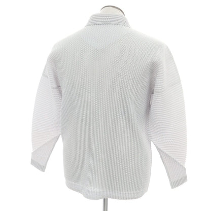【中古】オム プリッセ イッセイミヤケ HOMME PLISSE ISSEY MIYAKE ポリエステル その他ブルゾン ライトグレー【 表記なし（L位） 】【 状態ランクB 】【 メンズ 】