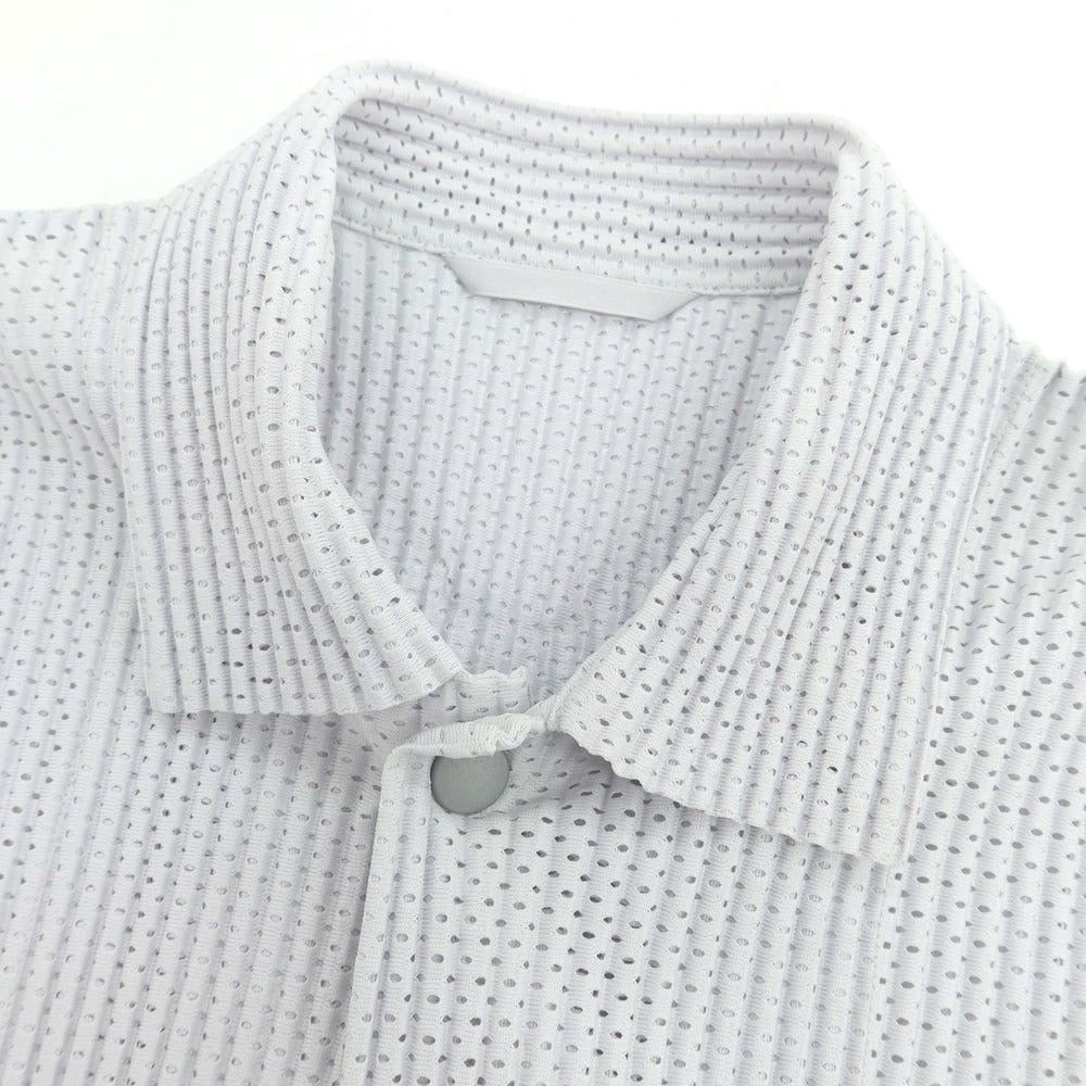 【中古】オム プリッセ イッセイミヤケ HOMME PLISSE ISSEY MIYAKE ポリエステル その他ブルゾン ライトグレー【 表記なし（L位） 】【 状態ランクB 】【 メンズ 】 []