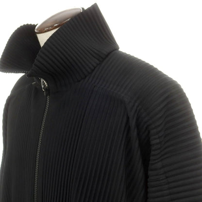 【中古】オム プリッセ イッセイミヤケ HOMME PLISSE ISSEY MIYAKE ポリエステル プリーツ加工 ワイドシルエットコート ブラック【 表記なし（L位） 】【 状態ランクA 】【 メンズ 】
