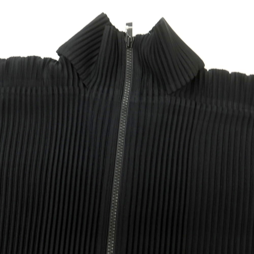 【中古】オム プリッセ イッセイミヤケ HOMME PLISSE ISSEY MIYAKE ポリエステル プリーツ加工 ワイドシルエットコート ブラック【 表記なし（L位） 】【 状態ランクA 】【 メンズ 】