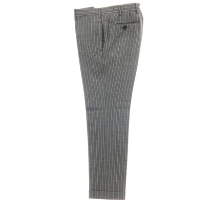 【中古】エストネーション ESTNATION ウール ストライプ 3つボタンスーツ グレー【サイズ46】【 状態ランクB 】【 メンズ 】