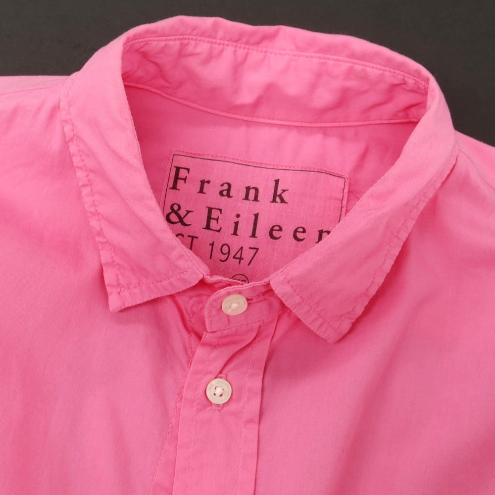【中古】フランクアンドアイリーン Frank&amp;Eileen コットン ショートカラー カジュアルシャツ ピンク【 XS 】【 状態ランクB 】【 メンズ 】