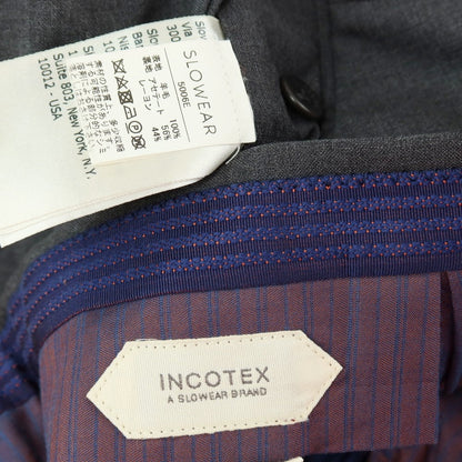 【中古】インコテックス INCOTEX SUPER100’S ウール ドレススラックスパンツ グレー【サイズ46】【 状態ランクB 】【 メンズ 】