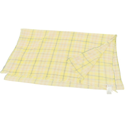 【中古】ファリエロサルティ Faliero Sarti コットン チェック ストール イエローxブルー【 状態ランクB 】【 ユニセックス 】[APD]