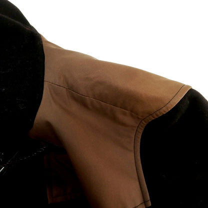 【中古】ヒューゴボス HUGO BOSS ウールナイロン ダッフルコート ブラウンブラック【 52 】【 状態ランクC 】【 メンズ 】