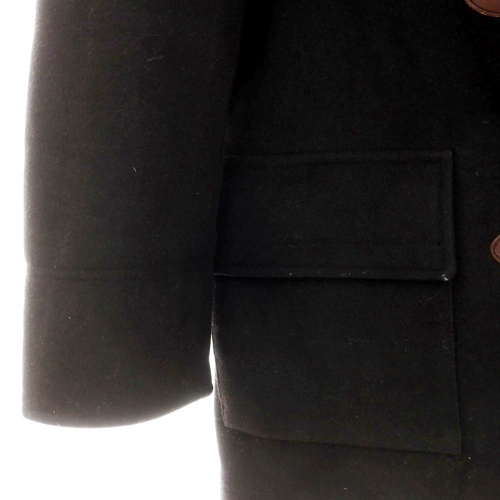 【中古】ヒューゴボス HUGO BOSS ウールナイロン ダッフルコート ブラウンブラック【サイズ52】【 状態ランクC 】【 メンズ 】[DPD]