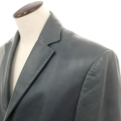 【中古】ジバンシィ GIVENCHY ラムレザー 3B カジュアルジャケット ダークグレー【 52 】【 状態ランクC 】【 メンズ 】