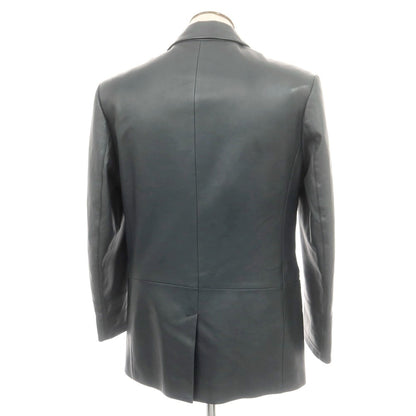 【中古】ジバンシィ GIVENCHY ラムレザー 3B カジュアルジャケット ダークグレー【 52 】【 状態ランクC 】【 メンズ 】