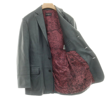 【中古】ジバンシィ GIVENCHY ラムレザー 3B カジュアルジャケット ダークグレー【 52 】【 状態ランクC 】【 メンズ 】