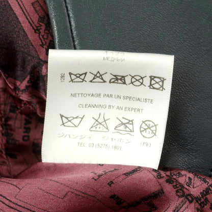 【中古】ジバンシィ GIVENCHY ラムレザー 3B カジュアルジャケット ダークグレー【 52 】【 状態ランクC 】【 メンズ 】