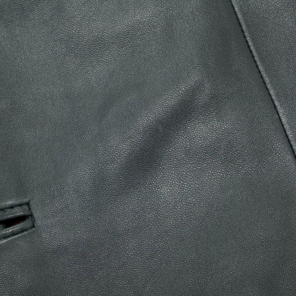 【中古】ジバンシィ GIVENCHY ラムレザー 3B カジュアルジャケット ダークグレー【 52 】【 状態ランクC 】【 メンズ 】