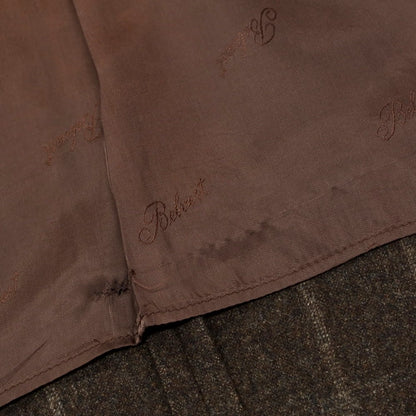 【中古】ベルベスト Belvest ウールカシミヤ チェック 3B テーラードジャケット ダークブラウン【 52 】【 状態ランクC 】【 メンズ 】