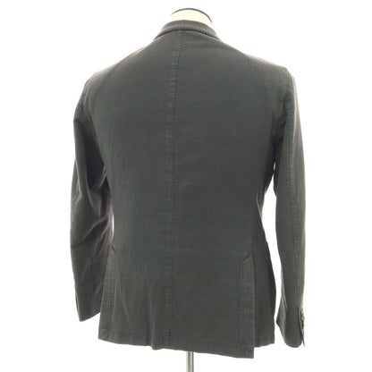 【中古】エルビーエム1911 L.B.M.1911 コットンリネン 2B カジュアルジャケット ダークグレー【 52 】【 状態ランクC 】【 メンズ 】