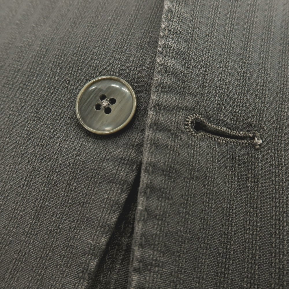 【中古】エルビーエム1911 L.B.M.1911 コットンリネン 2B カジュアルジャケット ダークグレー【 52 】【 状態ランクC 】【 メンズ 】