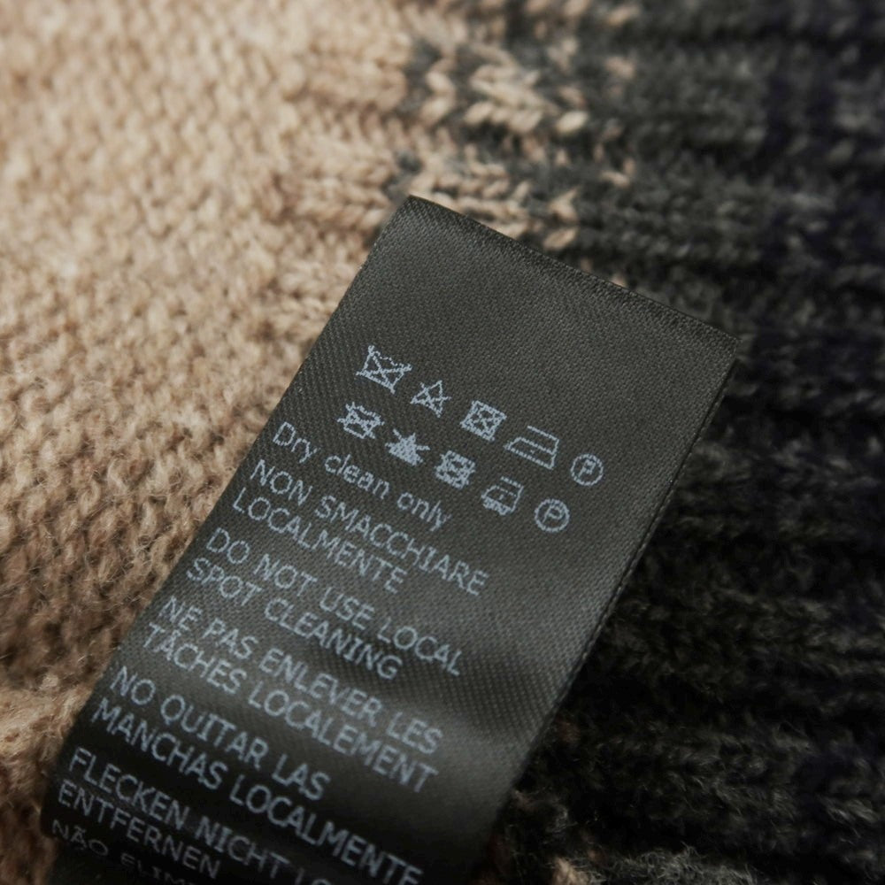 【中古】ザノーネ ZANONE ウール Vネック プルオーバーニット ブラウンベージュ系【 52 】【 状態ランクB 】【 メンズ 】