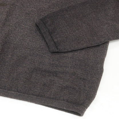 【中古】クルチアーニ CRUCIANI ガーメントダイ ウール Vネック プルオーバーニット ブラックブラウンメランジ【 50 】【 状態ランクC 】【 メンズ 】