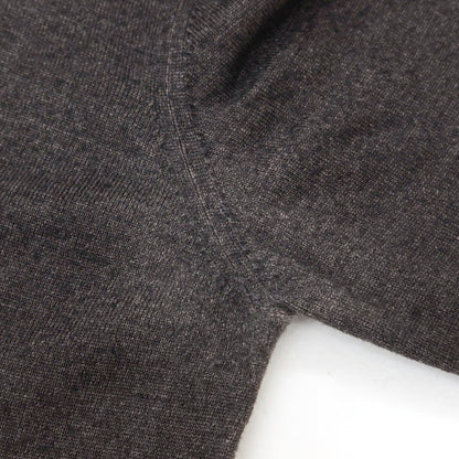 【中古】クルチアーニ CRUCIANI ガーメントダイ ウール Vネック プルオーバーニット ブラックブラウンメランジ【 50 】【 状態ランクC 】【 メンズ 】