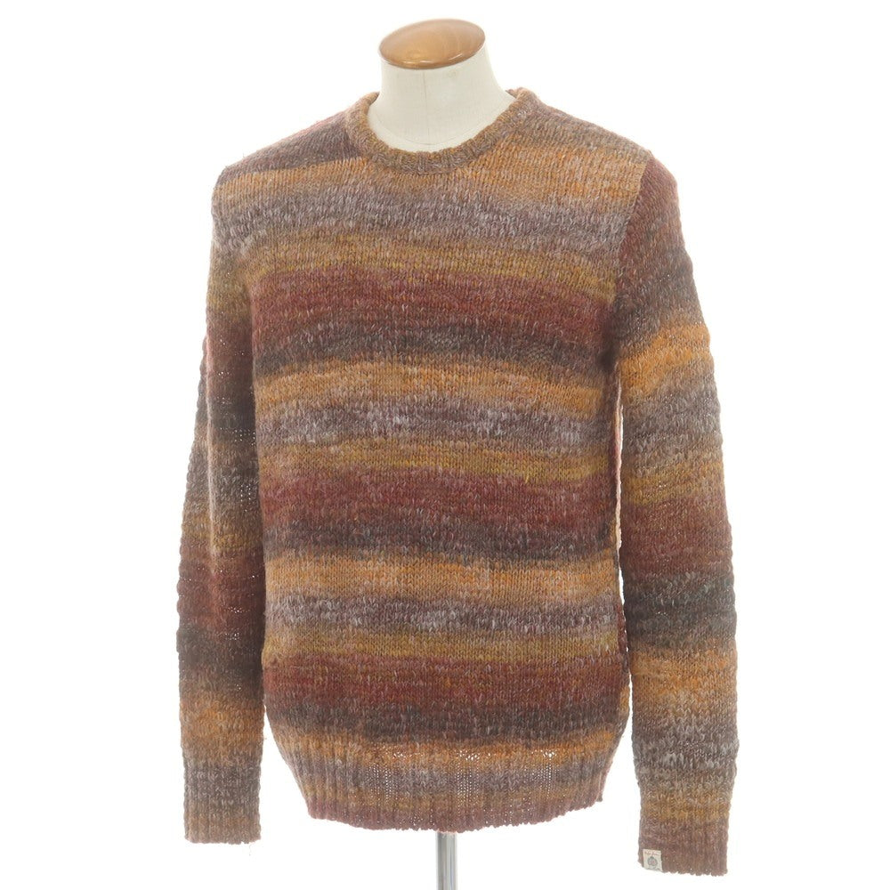 【中古】ペペ ジーンズ Pepe Jeans アクリルウール クルーネック プルオーバーニット マルチカラー【 M 】【 状態ランクC 】【 メンズ 】