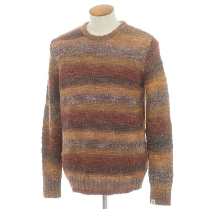 【中古】ペペ ジーンズ Pepe Jeans アクリルウール クルーネック プルオーバーニット マルチカラー【 M 】【 状態ランクC 】【 メンズ 】