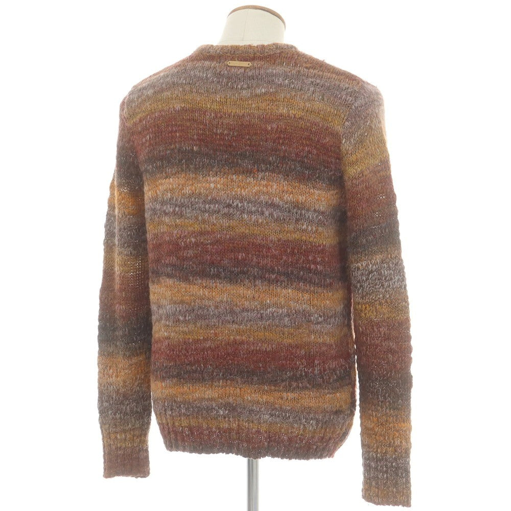【中古】ペペ ジーンズ Pepe Jeans アクリルウール クルーネック プルオーバーニット マルチカラー【サイズM】【 状態ランクC 】【 メンズ 】[DPD]
