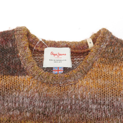 【中古】ペペ ジーンズ Pepe Jeans アクリルウール クルーネック プルオーバーニット マルチカラー【 M 】【 状態ランクC 】【 メンズ 】